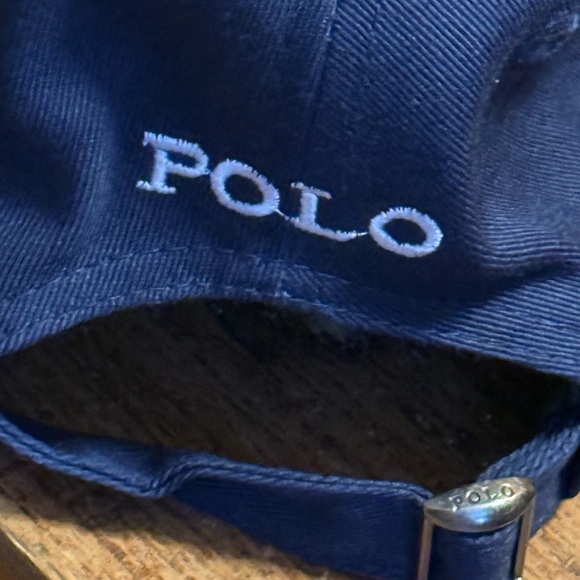 Polo by Ralph Lauren Navy Blue Chino Fabric Baseball Cap Hat NWT - Picture 8 of 9